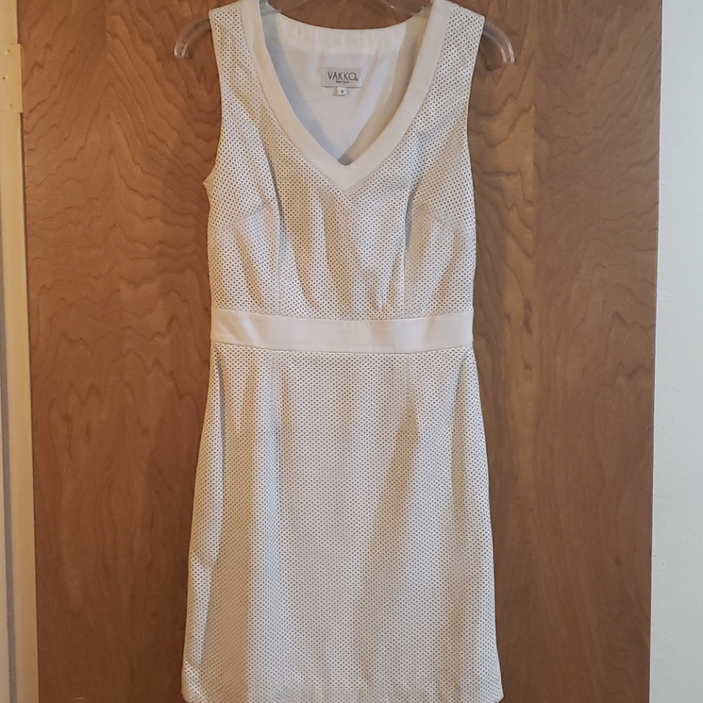 Vakko leather dress